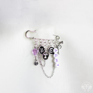 BTS Safety Pin Charm