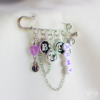 BTS Safety Pin Charm