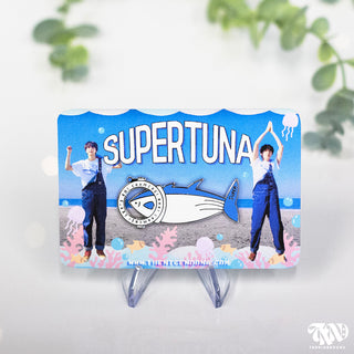 BTS Jin Super Tuna x The Astronaut Enamel Pins